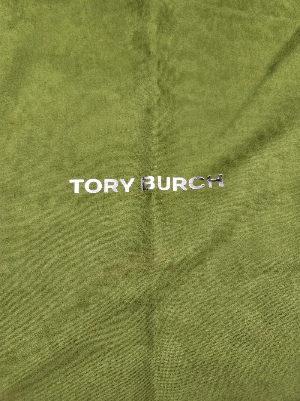 Tory Burch Olive Green Drawstring Dust Bag